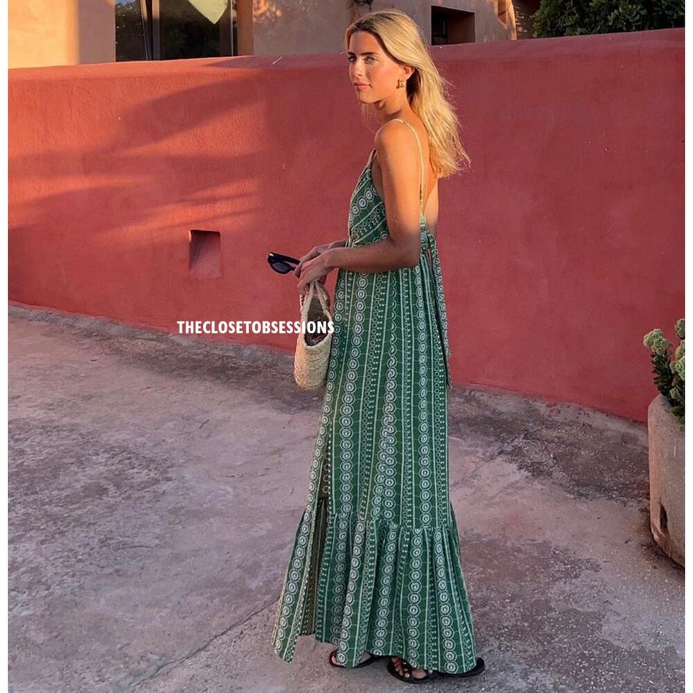 Zara Green Midi Dress - Picture 7 of 16